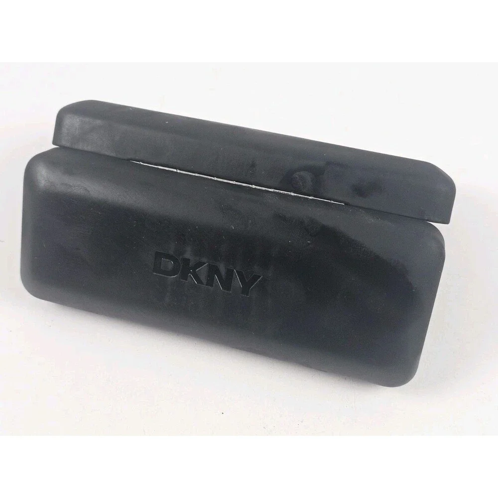 DKNY Black Hard Case Clamshell Eyeglass Glasses Case Unisex To Fit Glasses